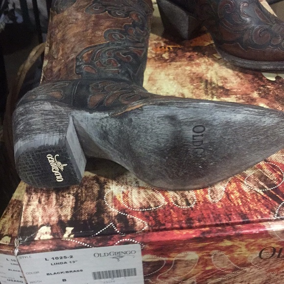 Brown/Black Old Gringo Boots - Picture 3 of 4